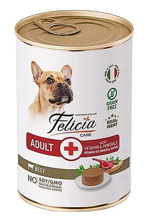Felicia Tahılsız Biftekli Yetişkin Köpek Konservesi 400gr