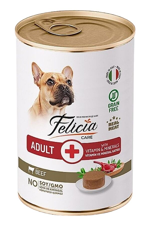 Felicia Tahılsız Biftekli Yetişkin Köpek Konservesi 400gr - 1