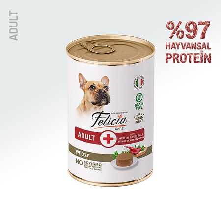FELICIA - Felicia Tahılsız Biftekli Yetişkin Köpek Konservesi 400gr