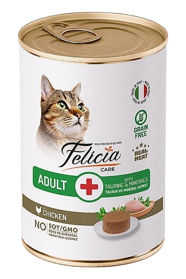 Felicia Tahılsız Tavuklu Yetişkin Kedi Konservesi 400gr - 1