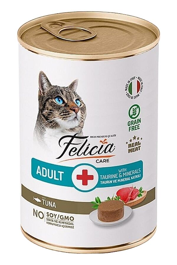 Felicia Tahılsız Ton Balıklı Yetişkin Kedi Konservesi 400gr - 1
