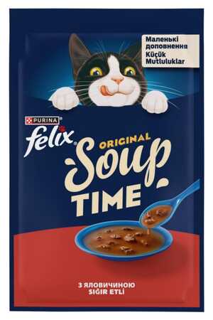 FELIX - Felix Original Soup Time Sığır Etli Kedi Çorbası 48gr