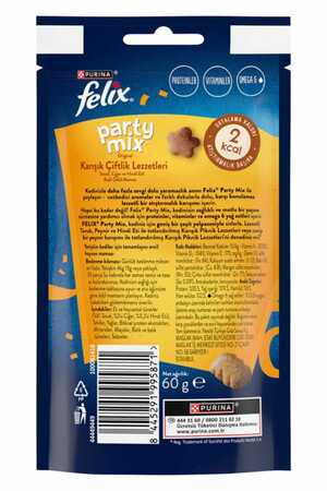 Felix Party Mix Original Karışık Çiftlik Lezzetleri Kedi Ödül Maması 60gr - Thumbnail