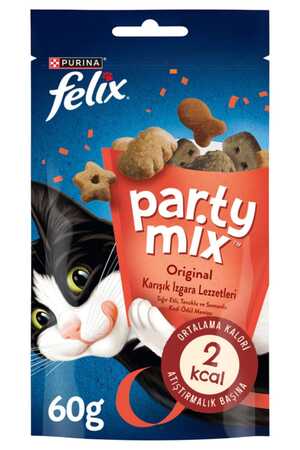 Felix Party Mix Original Karışık Izgara Lezzetleri Kedi Ödül Maması 60gr - Thumbnail