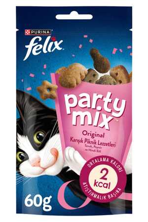 Felix Party Mix Original Karışık Piknik Lezzetleri Kedi Ödül Maması 60gr - Thumbnail