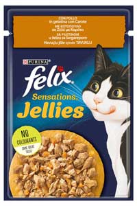 FELIX - Felix Sensations Tavuklu ve Havuçlu Kedi Konservesi 85gr FELIX - Felix Sensations Tavuklu ve Havuçlu Kedi Konservesi 85gr