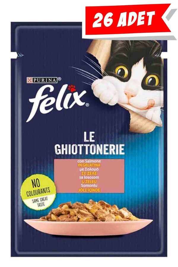 Felix Somonlu Yetişkin Kedi Konservesi 26x85gr 26lı