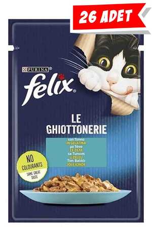 FELIX - Felix Ton Balıklı Yetişkin Kedi Konservesi 26x85gr 26lı FELIX - Felix Ton Balıklı Yetişkin Kedi Konservesi 26x85gr 26lı
