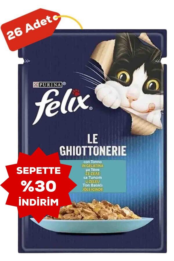 Felix Ton Balıklı Yetişkin Kedi Konservesi 26x85gr 26lı