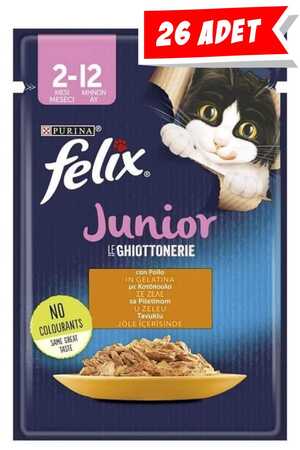 FELIX - Felix Tavuk Etli Yavru Kedi Konservesi 26x85gr 26lı