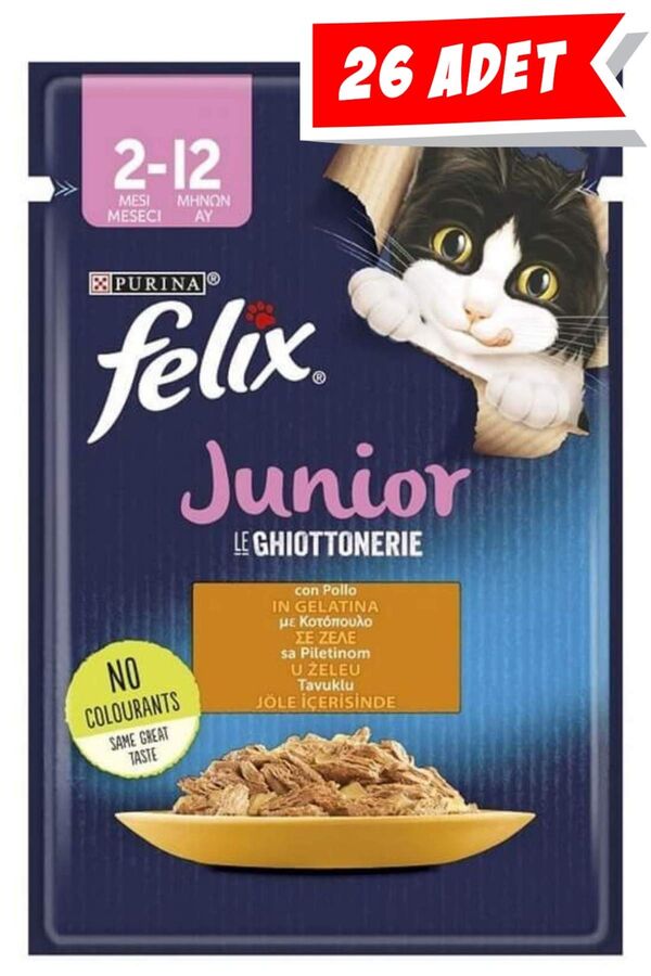 Felix Tavuk Etli Yavru Kedi Konservesi 85gr (26 Adet) - 1