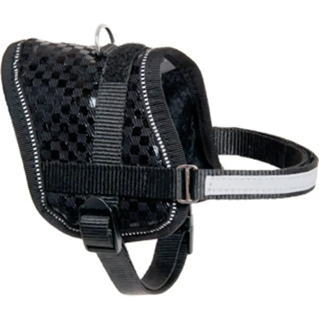 Flamingo Art Sportive Köpek Göğüs Tasması 26-35cm Siyah