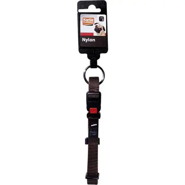 Flamingo ASP Köpek Boyun Tasması 40-55cm 20mm Açık Kahve