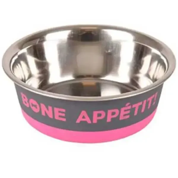 Flamingo Bone Appetit Köpek Mama Kabı 900ml Fuşya Flamingo Bone Appetit Köpek Mama Kabı 900ml Fuşya