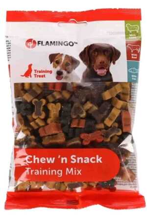FLAMINGO - Flamingo Chewn Snack Kemik Şeklinde Karışık Çeşitli Köpek Ödül Maması 150gr