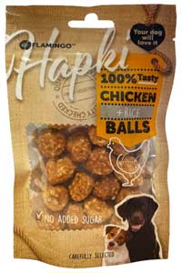 FLAMINGO - Flamingo Hapki Chicken Balls Tavuklu ve Pirinçli Top Köpek Ödül Maması 75gr FLAMINGO - Flamingo Hapki Chicken Balls Tavuklu ve Pirinçli Top Köpek Ödül Maması 75gr