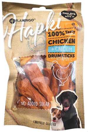 FLAMINGO - Flamingo Hapki Kalsiyumlu Tavuk But Şeklinde Köpek Ödül Maması 85gr FLAMINGO - Flamingo Hapki Kalsiyumlu Tavuk But Şeklinde Köpek Ödül Maması 85gr