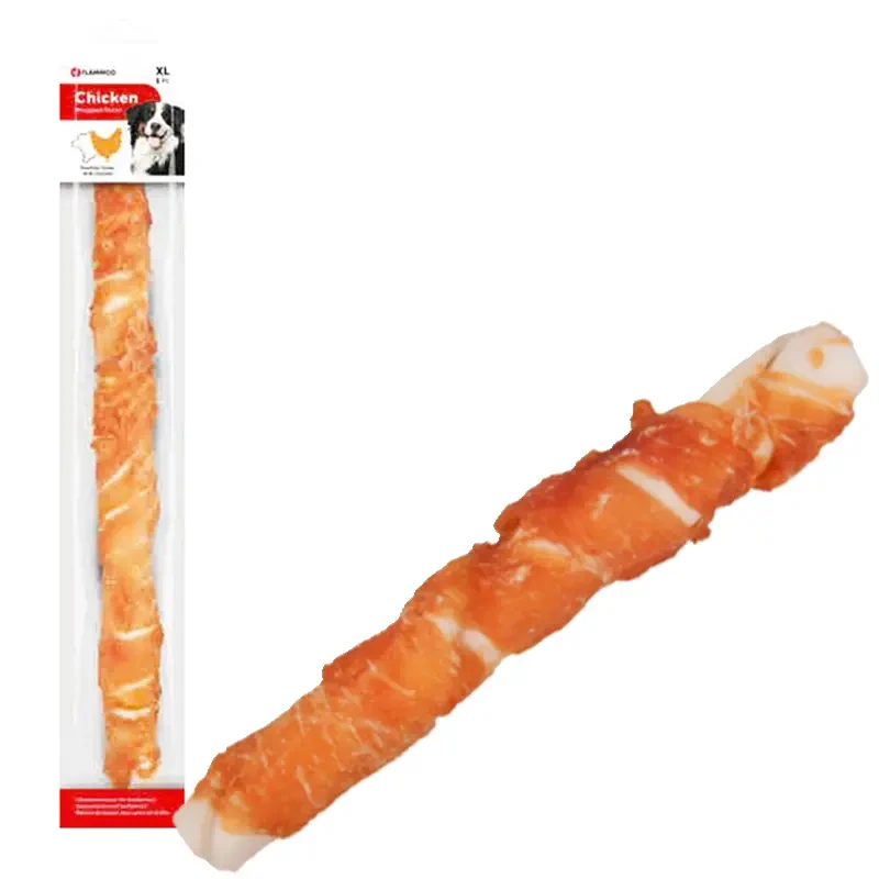 FLAMINGO - Flamingo Chicken Wrapped Tavuklu Burgu Çubuk Köpek Ödülü 40cm 190gr (XL) FLAMINGO - Flamingo Chicken Wrapped Tavuklu Burgu Çubuk Köpek Ödülü 40cm 190gr (XL)