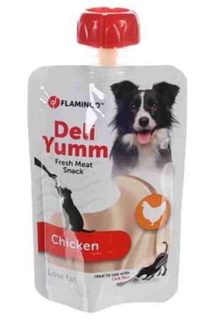 FLAMINGO - Flamingo Deli Yumm Tavuklu Taze Sıvı Köpek Ödül Maması 90gr