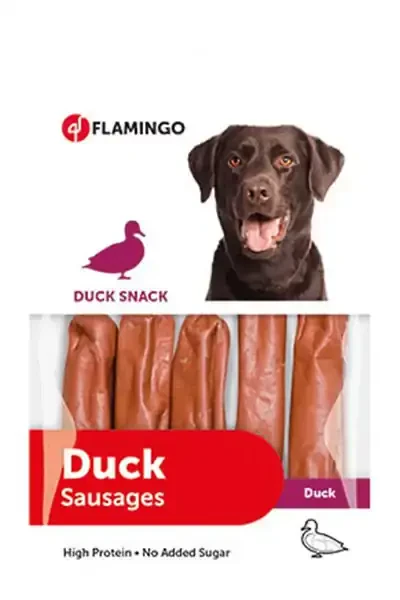 FLAMINGO - Flamingo Duck Snack Ördek Etli Sosis Köpek Ödül Maması 85gr