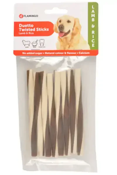 Flamingo Duetto Kuzulu ve Pirinçli Çubuk Köpek Ödül Maması 85gr