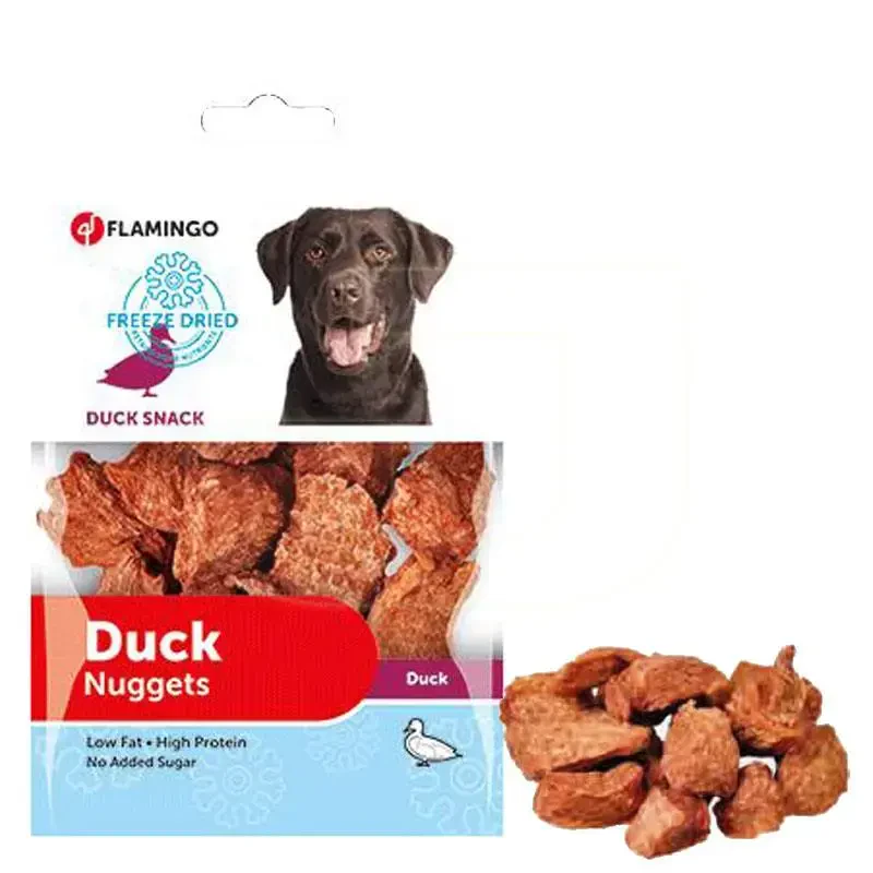 FLAMINGO - Flamingo Freeze Dried Nuggets Ördekli Dondurulmuş Köpek Ödülü 70gr