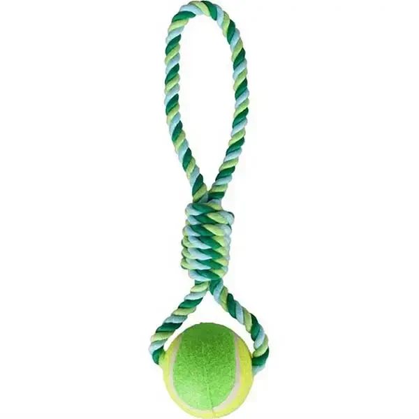 Flamingo İpli Tenis Topu Köpek Oyuncağı 50x10cm