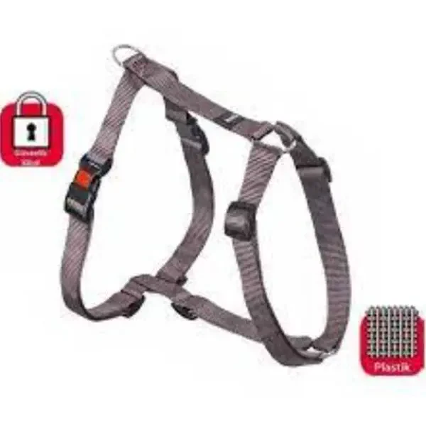 FLAMINGO - Flamingo Kilitli Köpek Göğüs Tasması 25-40cm (XS) Kahverengi