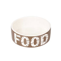 FLAMINGO - Flamingo Kyra Kahverengi Seramik Köpek Mama/Su Kabı 770ml