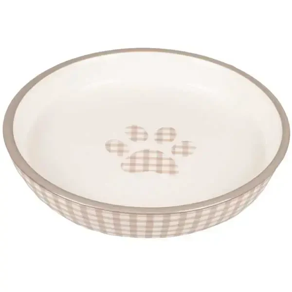 FLAMINGO - Flamingo Mylo Seramik Kedi Mama Kabı 15cm 180ml Bej