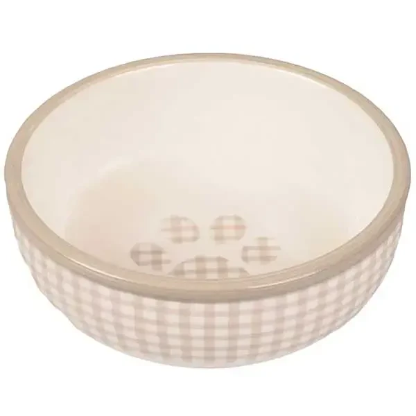 FLAMINGO - Flamingo Mylo Seramik Kedi Mama Su Kabı 310ml Bej