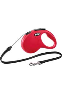 FLEXI - Flexi New Classic Otomatik İp Köpek Gezdirme Kayışı 5mt (S) Kırmızı