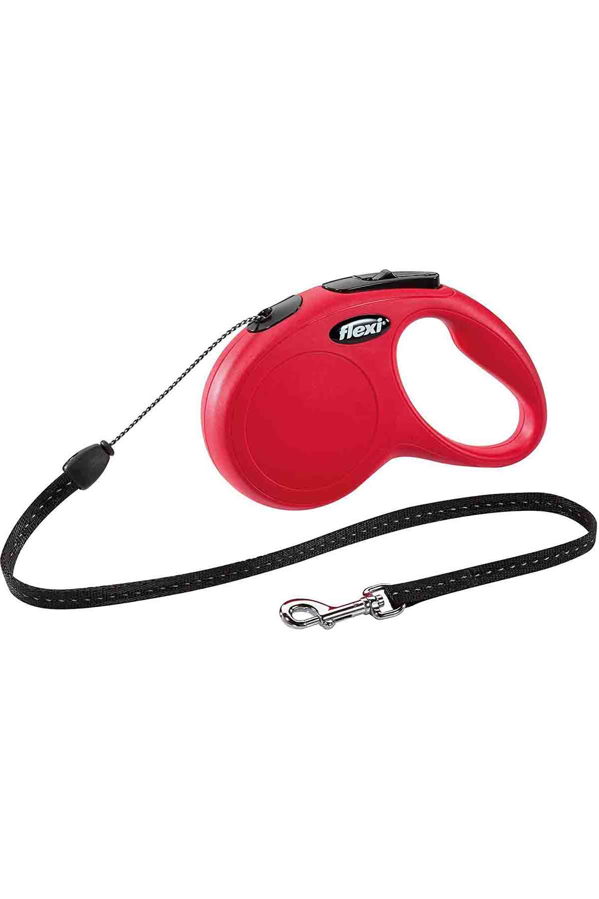 Flexi New Classic Otomatik İp Köpek Gezdirme Kayışı 5mt (S) Kırmızı Flexi New Classic Otomatik İp Köpek Gezdirme Kayışı 5mt (S) Kırmızı