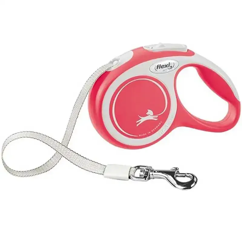 FLEXI - Flexi New Comfort Otomatik Şerit Köpek Gezdirme Kayışı 5mt (L) Kırmızı