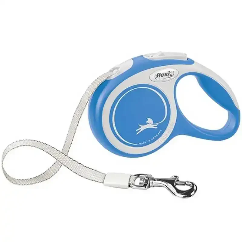 FLEXI - Flexi New Comfort Otomatik Şerit Köpek Gezdirme Kayışı 5mt (S) Mavi