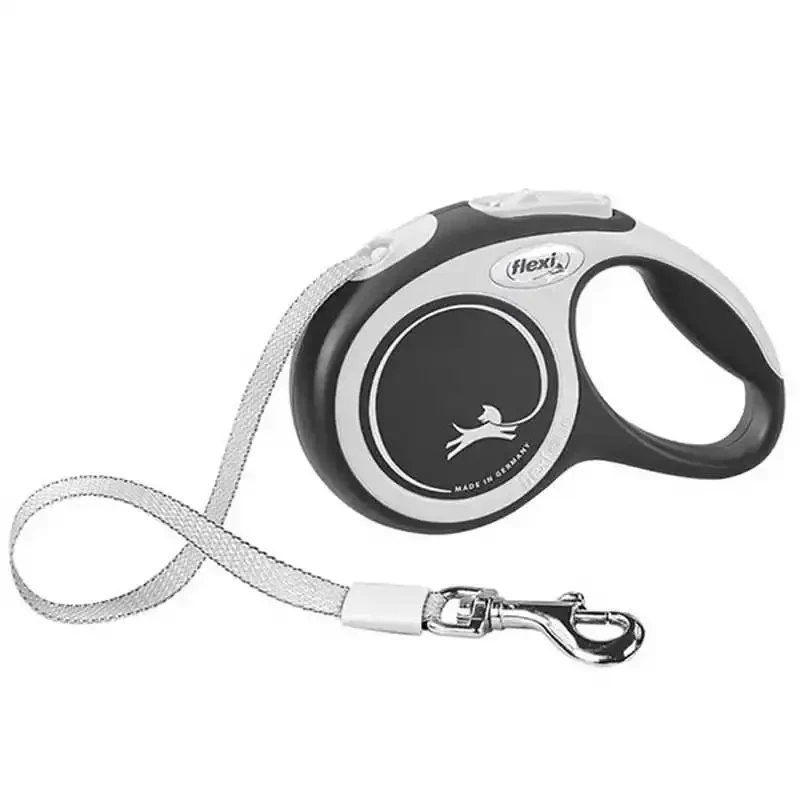 FLEXI - Flexi New Comfort Otomatik Şerit Köpek Gezdirme Kayışı 5mt (S) Siyah