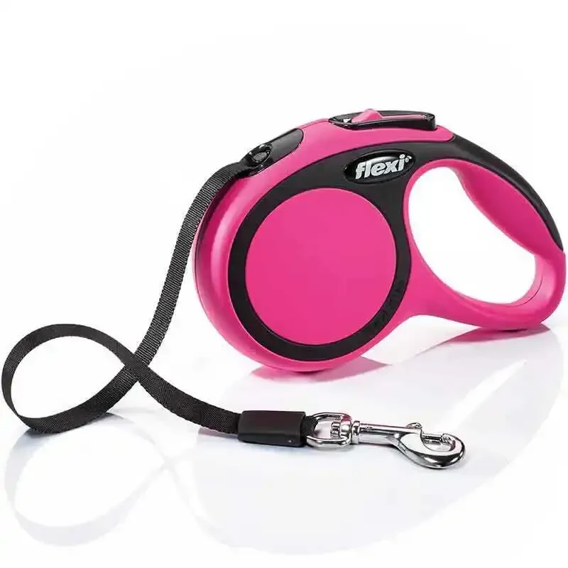 FLEXI - Flexi New Comfort Otomatik Şerit Köpek Gezdirme Kayışı 3mt (XS) Pembe