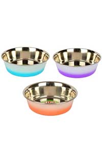 FLIP - Flip Çift Renkli Çelik Mama Kabı 13cm