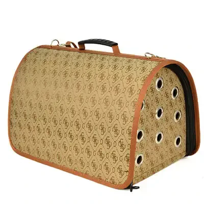 Flip Flybag Kedi ve Köpek Kapalı Taşıma Çantası Kahve 28x44x28cm