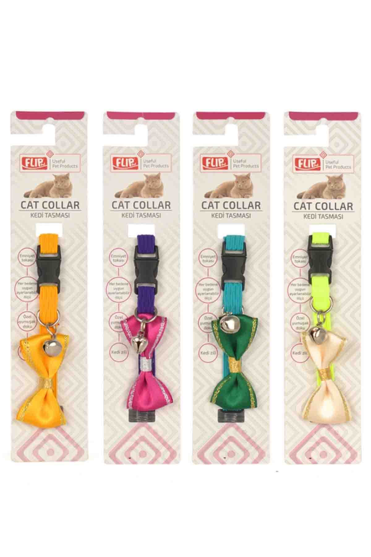 Flip Papyonlu Kedi Boyun Tasması Flip Papyonlu Kedi Boyun Tasması