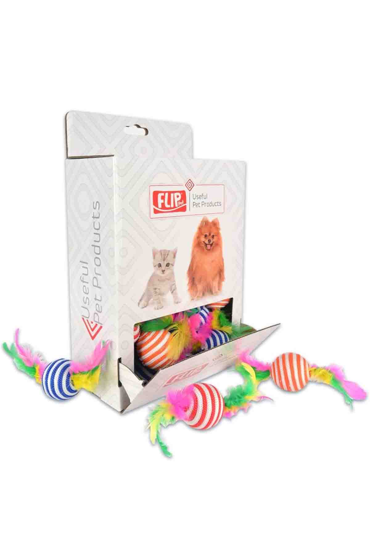 Flip Tüylü Silindir ve Top Kedi Köpek Oyuncağı