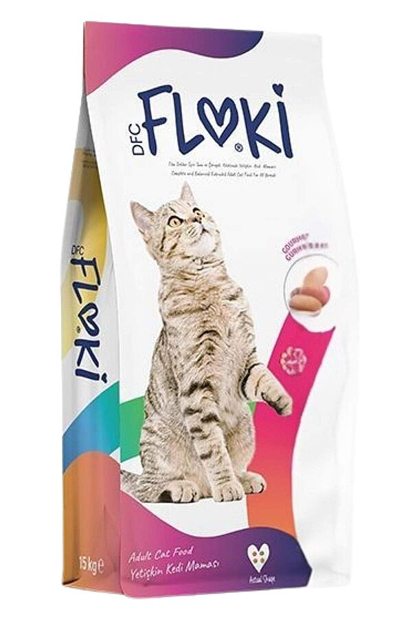 Floki Gurme Tavuklu Yetişkin Kedi Maması 15kg - 1
