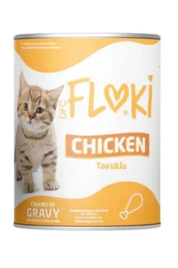 Floki Tavuklu Sos İçinde Yavru Kedi Konservesi 400gr