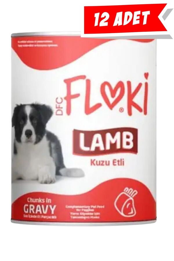 Floki Kuzulu Sos İçinde Yavru Köpek Konservesi 12x400gr (12li)