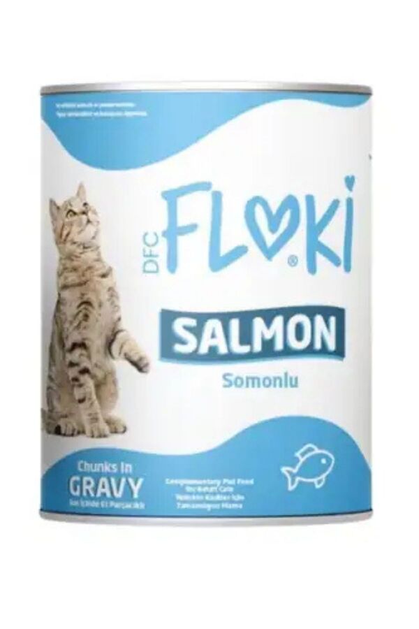 Floki Somonlu Sos İçinde Yetişkin Kedi Konservesi 400gr