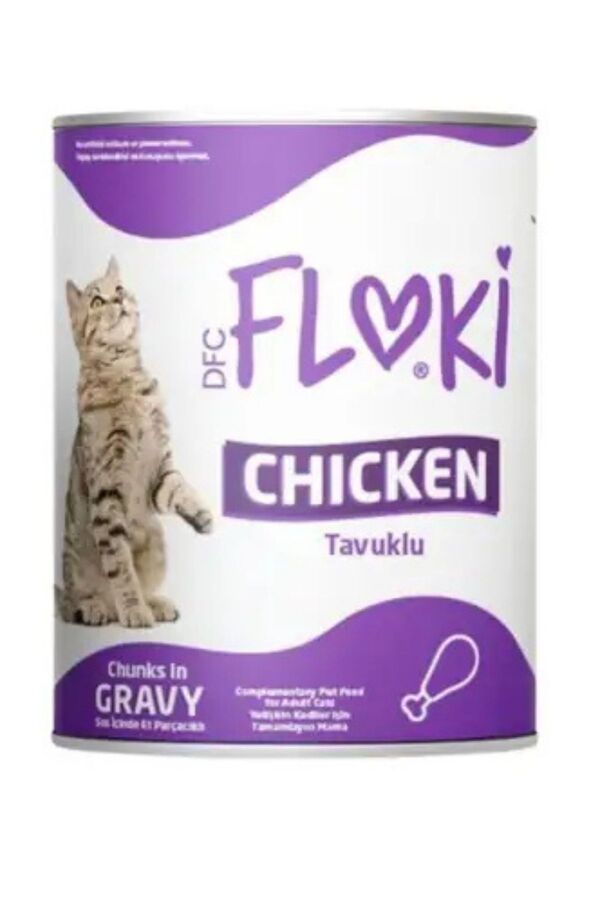 Floki Tavuklu Sos İçinde Yetişkin Kedi Konservesi 400gr