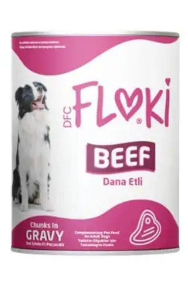 Floki Dana Etli Sos İçinde Yetişkin Köpek Konservesi 400gr