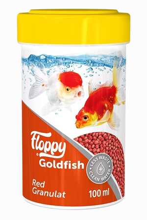 FLOPPY - Floppy Goldfish Red Granulat Balık Yemi 100ml