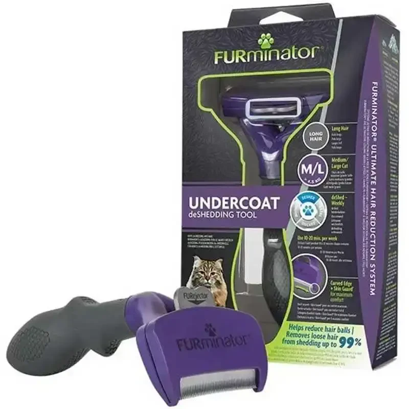 Furminator Longhair Cat Uzun Tüylü Kediler İçin Tarak (L)