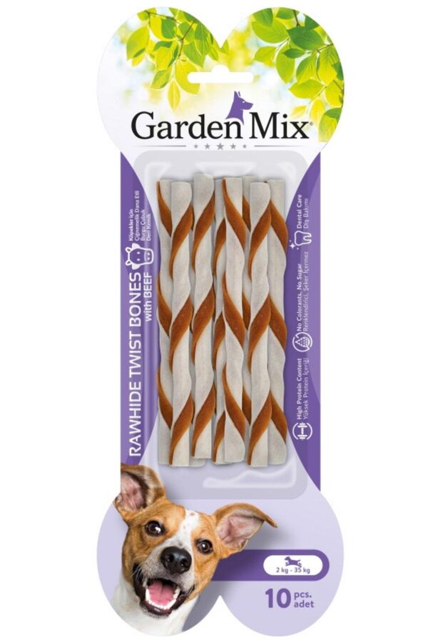 Garden Mix Dana Etli Burgu Çubuk Kemik 10lu